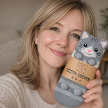 Lade das Bild in den Galerie-Viewer, HUGGY Kuschelsocken – mit Katzen & Hunden – Einheitsgröße – Unisex