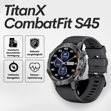 Lade das Bild in den Galerie-Viewer, TitanX CombatFit S45 - unzerstörbare zertifizierte Gesundheitsuhr (2026)