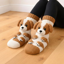 Lade das Bild in den Galerie-Viewer, HUGGY Kuschelsocken – mit Katzen & Hunden – Einheitsgröße – Unisex