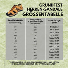 Lade das Bild in den Galerie-Viewer, GrundFest Herren-Sandale aus Leder | Geschlossene Zehenkappe · Robuste Sohle · Rutschfest