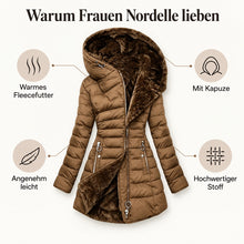 Lade das Bild in den Galerie-Viewer, Nordelle – der kuschelwarme Damen-Mantel mit figurfreundlichem Schnitt