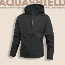 Lade das Bild in den Galerie-Viewer, AquaShield - Leichte Herren-Regenjacke mit Kapuze, wasserdicht und winddicht
