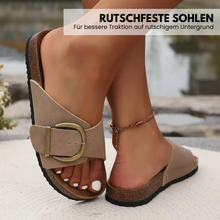 Lade das Bild in den Galerie-Viewer, OrthoMia - Schmerzlindernde Kork-Sandalen mit Schnallenriemen-Design für Damen
