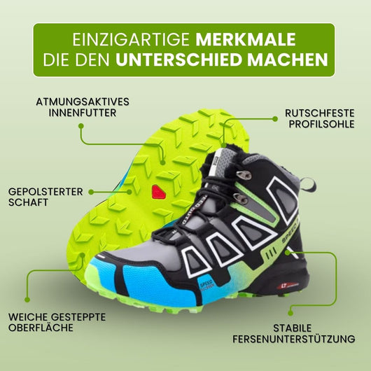 OrthoTrekking Pro - ergonomische & schmerzlindernde Trekking u.-Wanderschuhe