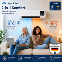 Lade das Bild in den Galerie-Viewer, AlpenKlima – Tragbare Klimaanlage &amp; Heizung ohne Installation | 2-in-1 | Bis 51 m²
