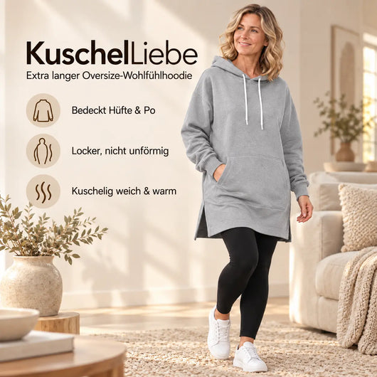 KuschelLiebe – der extra lange Wohlfühlhoodie