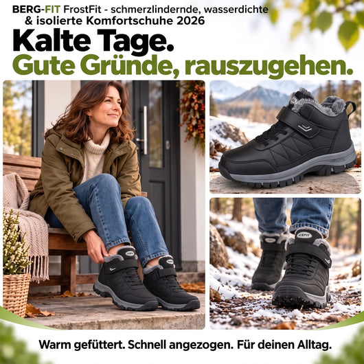 FrostFit - schmerzlindernde, wasserdichte & isolierte Komfortschuhe 2026