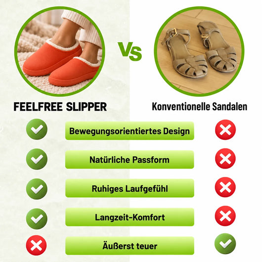 FeelFree Slipper - ergonomische & rutschfeste Winterslipper