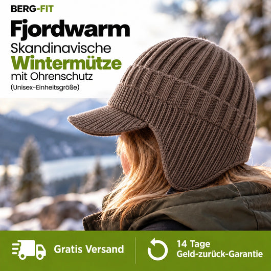 Fjordwarm – Skandinavische Wintermütze mit Ohrenschutz (Unisex-Einheitsgröße) 2026