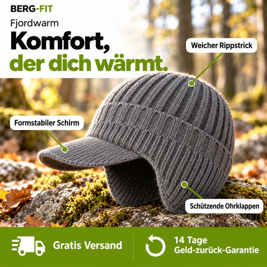 Fjordwarm – Skandinavische Wintermütze mit Ohrenschutz (Unisex-Einheitsgröße) 2026