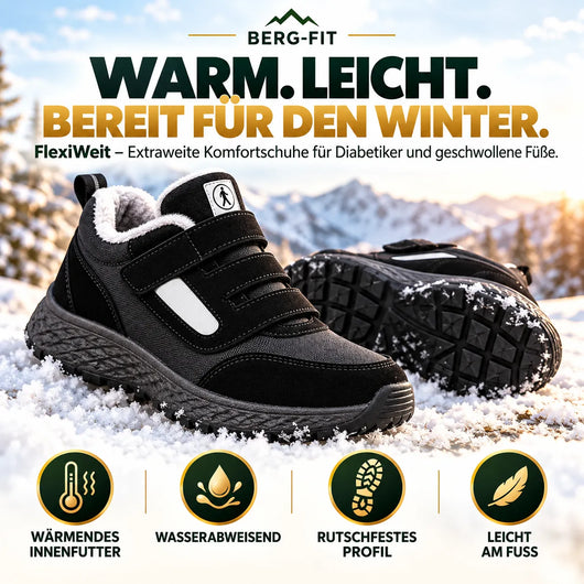 FlexiWeit – Extraweite Komfortschuhe für Diabetiker und geschwollene Füße