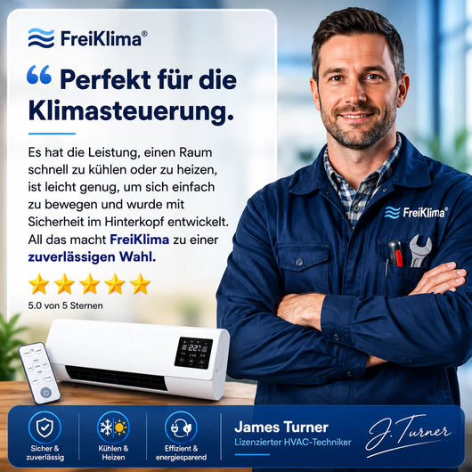 AlpenKlima – Tragbare Klimaanlage & Heizung ohne Installation | 2-in-1 | Bis 51 m²