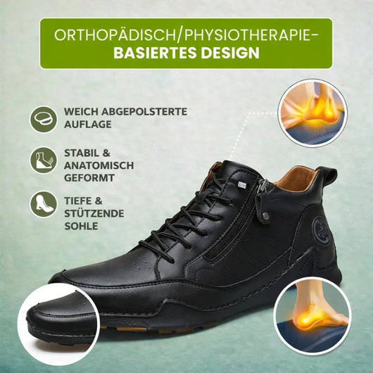 FussFit - ergonomische, schmerzlindernde, rutschfeste Leder-Barfußschuhe