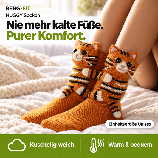 HUGGY Socken – Nie mehr kalte Füße & purer Komfort - Einheitsgröße-Unisex 2026