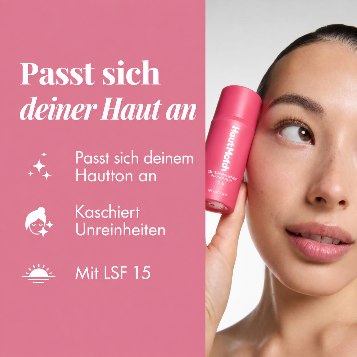 HautMatch – Die selbstanpassende Foundation für einen natürlich ebenmäßigen Teint
