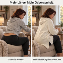 Lade das Bild in den Galerie-Viewer, KuschelLiebe – extra langer Oversize-Wohlfühlhoodie | deckenweich, warm &amp; vorteilhaft geschnitten
