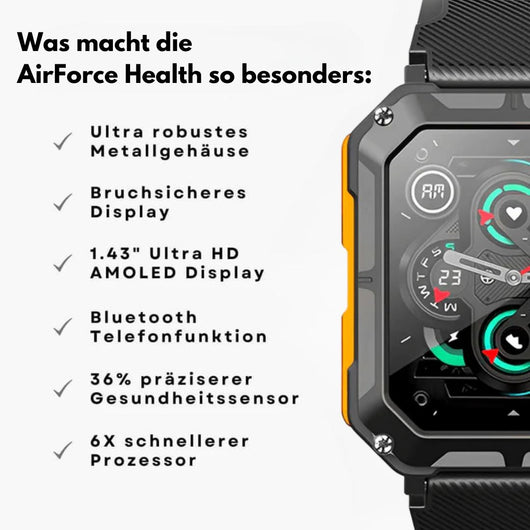 AirForce Health K-52 - die unzerstörbare zertifizierte Gesundheitsuhr (2026)
