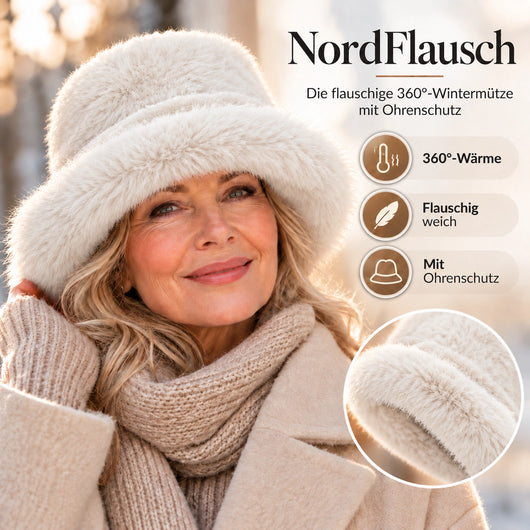 NordFlausch – Die flauschige 360°-Wintermütze mit Ohrenschutz