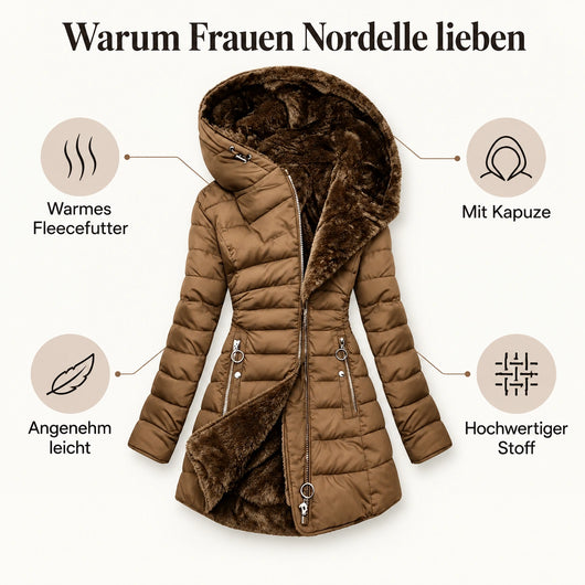Nordelle – der kuschelwarme Damen-Mantel mit figurfreundlichem Schnitt