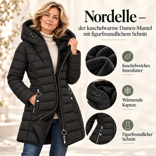 Nordelle – der kuschelwarme Damen-Mantel mit figurfreundlichem Schnitt