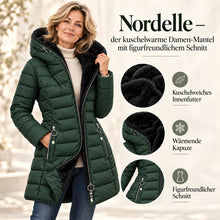Lade das Bild in den Galerie-Viewer, Nordelle – der kuschelwarme Damen-Mantel mit figurfreundlichem Schnitt
