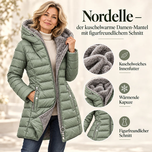 Nordelle – der kuschelwarme Damen-Mantel mit figurfreundlichem Schnitt