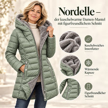 Lade das Bild in den Galerie-Viewer, Nordelle – der kuschelwarme Damen-Mantel mit figurfreundlichem Schnitt
