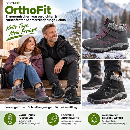 OrthoFit - ergonomischer, wasserdichter & rutschfester Schmerzlinderungs-Schuh 2026