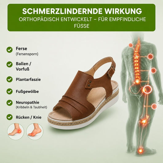 OrthoLuxe -  ergonomische schmerzlindernde Komfort-Sandalen