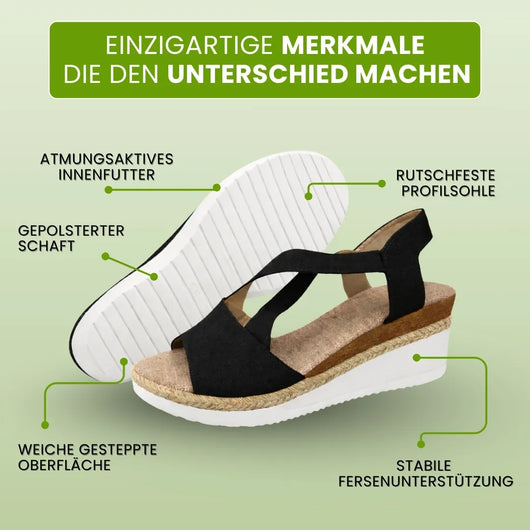 OrthoStella - ergonomische schmerzlindernde Sandalen für Damen