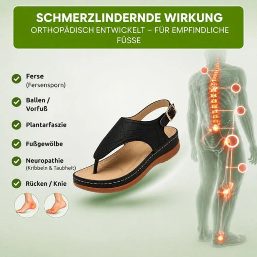 OrthoKomfort - Schmerzlindernde Komfort-Sandalen | Rutschfest & Federleicht