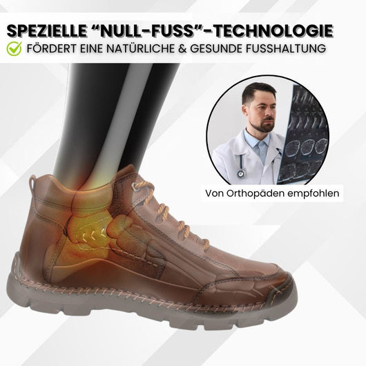 Orthopädische Premium-Lederstiefel | Schmerzlindernder Komfort