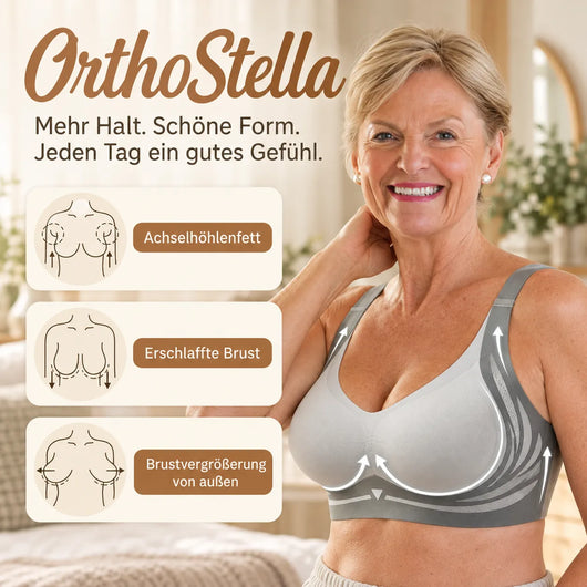 OrthoStella - ergonomischer, bügelloser Komfort-BH für bessere Haltung inkl- Push-Up Effekt