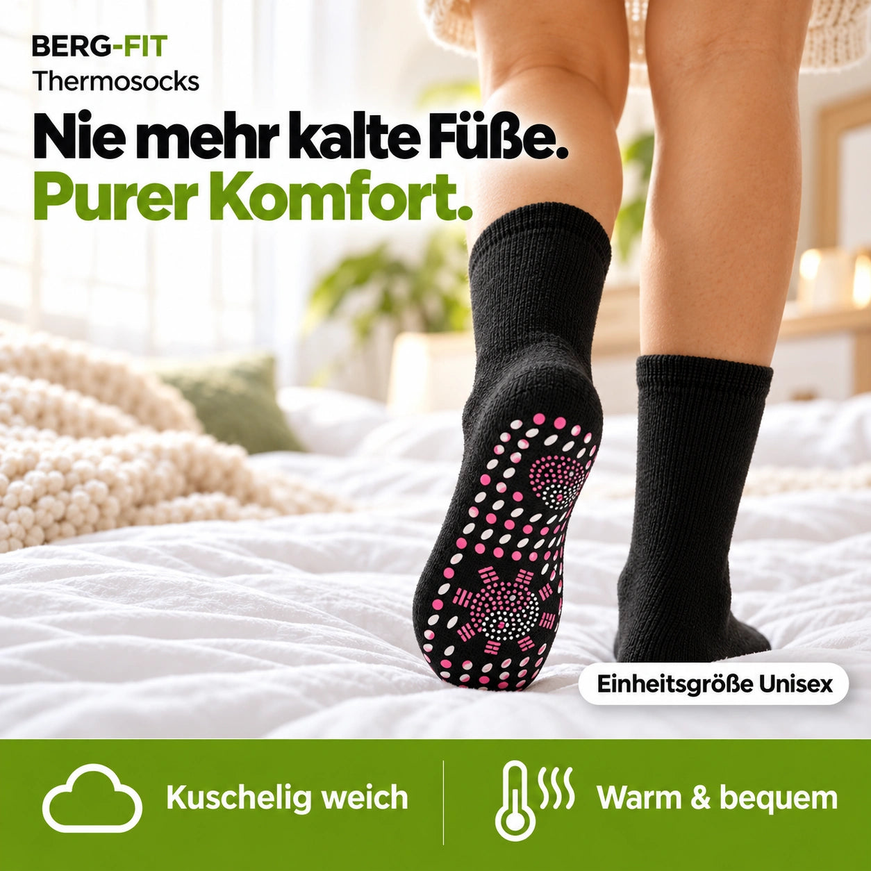 THERMOSOCKS - Selbsterwärmende Thermosocken - Unisex Einheitsgröße 2026