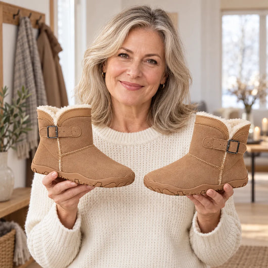 ThermoHug – Ergonomische, wasserdicht & rutschfest Barfuß-Winterstiefel