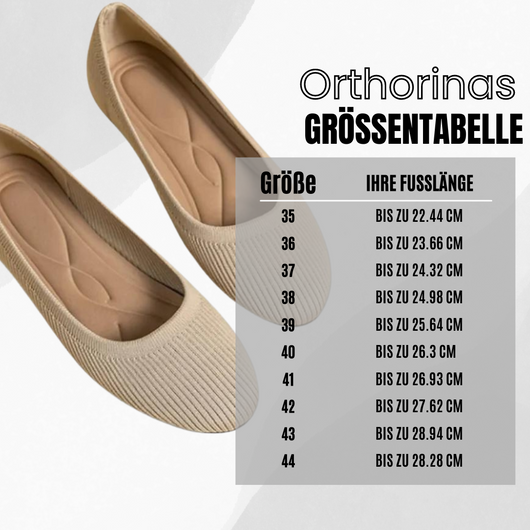 Orthorinas – Schmerzlindernde Komfort-Ballerinas – Unisex | Ergonomisches Design