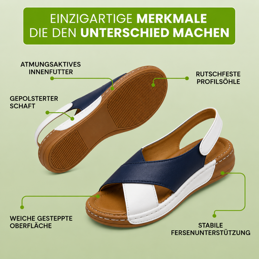 VivaFree - Schmerzlindernde Komfort-Sandalen | Rutschfest & Federleicht