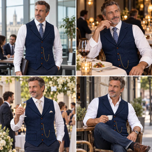 Windsor – formende Komfortweste für Herren | Elegant & ultrabequem