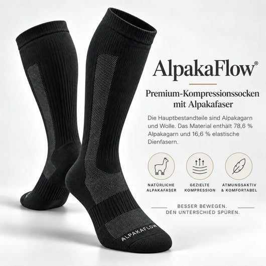 AlpakaFlow – Premium-Kompressionssocken mit Alpakafaser