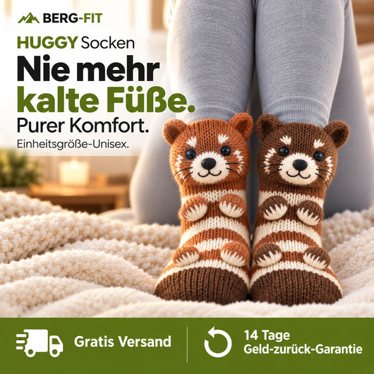 HUGGY Socken – Nie mehr kalte Füße & purer Komfort - Einheitsgröße-Unisex 2026