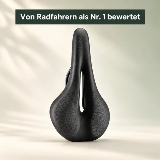 OrthoRide – ergonomischer Fahrradsattel mit Druckentlastungskanal | gegen Taubheit, Sitz- und Steißbeinschmerzen