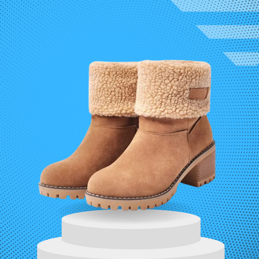 Diana - Schmerzlindernde Winterstiefel mit dickem Absatz für Damen
