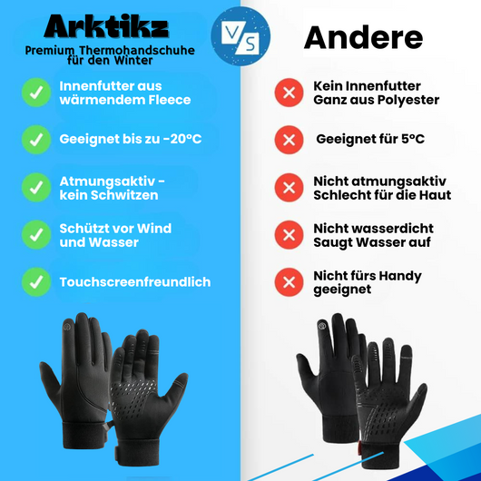 Arktikz - Outdoor Thermohandschuhe zum Wandern